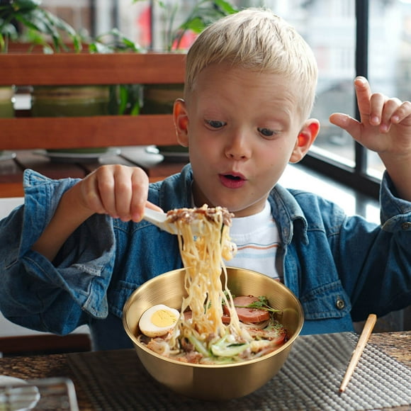 Stainless Steel Cold Noodles Bowl With Scale Household Fruit Bowl Mixed With Rice Bowl Tableware