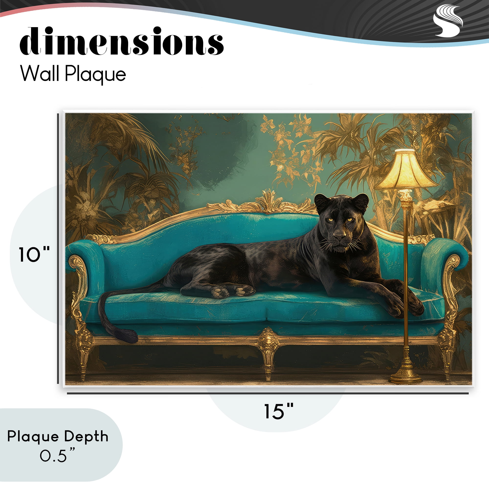 Stupell Industries Exotic Lounging Panther Wall Plaque Art, design by Tina LeCour