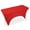 Red, variant on Lann's Linens 4' Fitted Spandex Tablecloth for 48" x 24" Rectangular Tables, Red