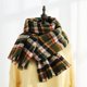 thumbnail image 1 of Bufanda a cuadros de moda para mujer en otoño e invierno, versión coreana, cachemira suave como bufanda, hebilla de chal cálida y gruesa - Verde, 1 of 4