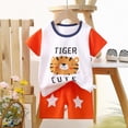 thumbnail image 4 of NIEWTR Infant Baby Boy Summer Clothes Outfit Color Block T-shirt Shorts Set Toddler Checkerboard Clothes 6 12 18 24 Months(Hot Pink,5-6 Years), 4 of 4
