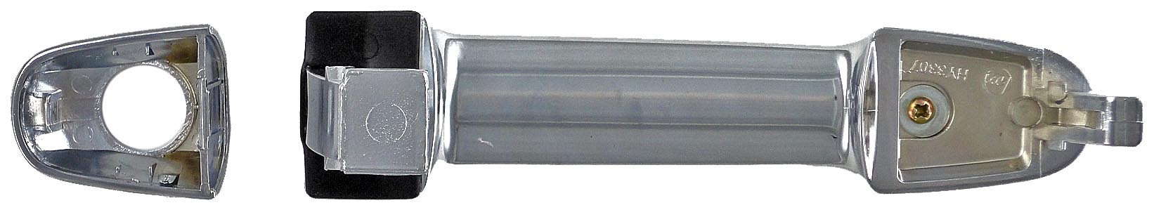 Dorman 82267 Front Driver Side Exterior Door Handle for Specific Hyundai Models, Chrome Lever with Black Insert