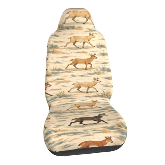 Running Deer Car Seat Covers Stretch Car Seat Protectors Universal Fit