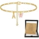 thumbnail image 1 of Pulseras de tobillo para mujer, Tobilleras para mujer, Tobilleras de oro para mujer, Tobillera con inicial para mujer, Tobilleras de mariposa para mujer, 1 of 5
