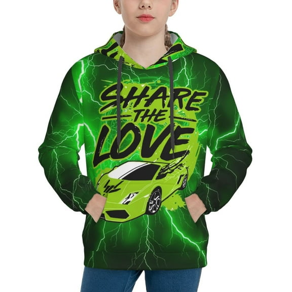 Share The Love Fashion Youth Hoodies Sweatshirts Long Sleeve Sweaters Hooded Outfits Pullover Hoody Top