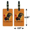 thumbnail image 6 of Rooster of Awesomeness Chicken Luggage ID Tags Suitcase Carry-On Cards - Set of 2, 6 of 6