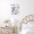 thumbnail image 2 of Lavender Flower Wall Art Purple Butterfly with Floral on Plank Canvas Wall Art for Bedroom Funny Inspirational Painting Wood Framed Prints Wall Decor for Living Room Bathroom,12x16 inches, 2 of 6