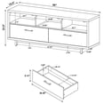 thumbnail image 4 of Casey 2-drawer Engineered Wood 60-inch TV Stand Cappuccino, 4 of 4