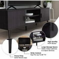 thumbnail image 4 of LINJH TV Stand Entertainment Media Center for TV's up to 65" w/Storage Cabinets，19.8in H X15.5in W X55.1in L,Maple, 4 of 6