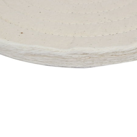 12 Dia 50 Plies Round Shape Soft Polishing Buffing Cloth Wheel Grinder White