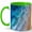 Green, variant on Aerial Beach Coffee Mug, Blue Ocean Waves Mug, Coastal Shoreline Ceramic Mug, Beach Lover Gift, Summer Sea View Cup for Women Men, 11 oz