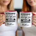 thumbnail image 3 of Customizaholic Retirement Adventure Personalized Name Mug – Custom Retirement Coffee Mug Gift for Him or Her, 3 of 5