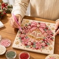 thumbnail image 5 of Christmas Pearl Diamond Painting Kit for Adults, DIY Christmas Wreath Pearl Gem Art Kit, Sparkling Christmas Craft for Adults, 5 of 5