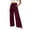 Wine, variant on Kilaqueen Casual Wide Leg Pants for Women Loose Fit Lightweight Drawstring High Waisted Palazzo Pants Summer Flowy Beach Baggy Trousers with Pockets