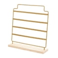 thumbnail image 3 of Organizador de pendientes de metal, práctico soporte para pendientes colgantes para dormitorio, tienda minorista Amarillo dorado, 3 of 8