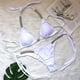thumbnail image 4 of Traje de baño de dos piezas con tirantes sexy de color europeo y americano con diamantes de imitación, 4 of 5