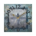 thumbnail image 5 of Dragonfly Frame Flowers Wall Clock Square Silent Non Ticking Battery Operated Clock for Home Bathroom Kitchen Bedroom Living Room, 5 of 8