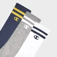 thumbnail image 2 of Champion Authentic Originals Men's 3pk Varsity Cushion Crew Socks - Navy/Gray/White 6-12, 2 of 4