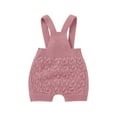 thumbnail image 4 of POIUYTR Baby Boy Girl Overalls Cable Knit Suspender Pants Unisex Cute Romper Toddler Infant One-Pieces Jumpsuit Fall Winter Clothes, 4 of 5