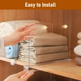 thumbnail image 2 of 6Pcs Acrylic Shelf Dividers for Closet Organization, Clear Closet Shelf Divider Organizer, 2 of 7