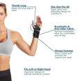 thumbnail image 4 of Wrist Brace Adjustable Compression Wrist Support Wrap Wrist Wraps for Workout, Weightlifting Fits Both Hands, 4 of 5