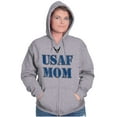 thumbnail image 4 of US Air Force USAF Mom Family Support Women Plus Size Zipper Hoodie Brisco Brands 5X, 4 of 5