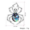 thumbnail image 2 of Personalized spider brooch, trendy versatile shell collection, personalized spider brooch accessories, 2 of 5