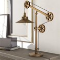 thumbnail image 2 of Henn&Hart Lampe de Table en Laiton Brossé de 29 Po, 2 of 10