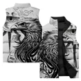 thumbnail image 3 of Chaleco de trabajo con estampado de águila de tendencia de moda para hombre, chaleco térmico cómodo, camisetas modernas y versátiles, chalecos para hombre, chaquetas de invierno para hombre, 3 of 4