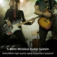 thumbnail image 4 of Sistema inalámbrico de guitarra Audio Transmisor de guitarra digital Receptor incorporado, 4 of 8