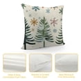 thumbnail image 4 of Nawypu  Christmas Throw Lumbar Pillow Cover Trees Snowflake Decorations Farmhouse Decorative White Cushion Case Decor for Home Sofa Couch, 4 of 5