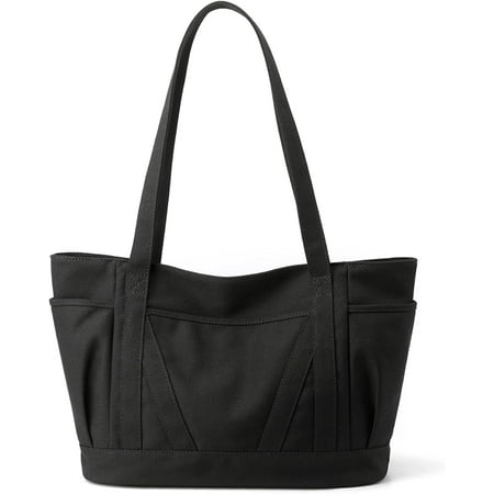 XiaoBanDeng Women Tote Bag Canvas Casual Top Handle Satchel Large Capacity Handbag with Zipper for Work Travel Shopping