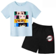 thumbnail image 3 of 2024 Verano Demon Slayer Camiseta estampada para niños 2 piezas Traje para niños y niñas Ropa de manga corta Top informal Conjunto de moda de anime, 3 of 5
