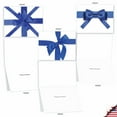 thumbnail image 5 of M1768HK BERIBBONED IN BLUE' 10 Assorted Hanukkah Notecards Feature Blue Ribbon Gifts with Envelopes by The Best Card Company, 5 of 6
