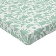 thumbnail image 2 of Ambesonne Aqua Fitted Sheet, Wave Like Round Swirls, Queen Size, Seafoam and White, 2 of 3