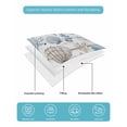 thumbnail image 5 of Quilts Queen Size Bedding Set, Ocean Coastal Lightweight Quilted Comforter, Ocean Nautical Coral Shells Wooden Grain Soft Reversible Bedspread Coverlet with Pillow Covers for All Season, 90" x 96", 5 of 7