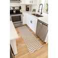 thumbnail image 5 of Unique Loom Decatur Collection Area Rug - Striped (2' 2" x 7' 4" Runner Taupe/Ivory), 5 of 7