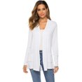 thumbnail image 2 of Women's Cardigan Outerwear Long Sleeve Lightweight Breathable Loose Casual Sweater with Pockets, 2 of 5