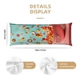 thumbnail image 3 of Zufioo Floating Colorful Cereal Print 20x54 Inch Long Body Pillowcase, without Pillow Core, Pillow Case with Hidden Zipper, Ideal Gift for Home Furnishings, 3 of 7