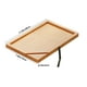 thumbnail image 3 of Bandeja para Reposabrazos de Sofá con Soporte para Teléfono, Mesa Auxiliar de Madera con Superficie Empotrada para Bebidas y Aperitivos, Mini Mesa de Centro Beige con Ranura de Almacenamiento y Clip, 3 of 6