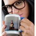 thumbnail image 2 of 3drose, Wisconsin Point Lighthouse, Superior, Wisconsin, Usa - Us50 Cha0069 - Chuck Haney, 11oz Two-tone Blue Mug, 2 of 6