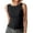 Black, variant on Going Out Tops for Women Womens Solid Color Round Neck Sleeveless Ribbed T Shirt Basic Layering Top 3xl Top Bike Tops for Women Sports Top Women Lace Tops Long Top Women