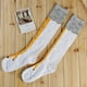 thumbnail image 2 of Medias Calcetines divertidos con patrón de patas de pollo - Accesorios de cosplay de dibujos animados de animales (Blanco L), 2 of 5
