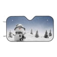 thumbnail image 7 of Haiem Snowman And Christmas Tree Car Windshield Sun Shade - Blocks UV Rays Sun Visor Protector, Sunshade to Keep Your Vehicle Cool, Universal Fit SUV Van Sedan-Medium, 7 of 7