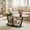 Charcoal Oak-Oval, variant on Manxile Oval Coffee Table with Storage Shelf Mid Century Brown Wood Grain and Black Metal