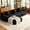 Black, variant on GAOHAPY 107"Modern L Shaped Modular Sectional Sofa, Oversized Corduroy Couch Deep Seat, Boneless Cloud Couch with Ottoman, 30D Sponge for Indoor Living Room, No Assembly Required(Dark Grey)