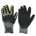 thumbnail image 2 of 1 Pair Safety Work Gloves ANSI Cut Level 4 Impact Resistant TPR Knuckle Protection for Construction Gardening Mechanics, 2 of 7