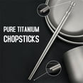 thumbnail image 4 of Tignapoo Ultra-Lightweight Titanium Hollow Chopsticks - 233mm Length, 21g Weight, Durable and Stylish Dining Utensils for Everyday Use, 4 of 7