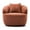 Orange, variant on 360° Swivel Mid Century Modern Curved 1 Couch, Boucle Fabric For Living Area, Bedroom, Office - Brown Rotating Glowing Room,