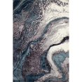 thumbnail image 1 of Art Carpet 841864116151 7 x 10 ft. Titanium Collection Geode Woven Area Rug, Aqua, 1 of 2